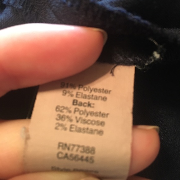 J CREW Navy Sheath Dress. Scallop neck and hemline - Picture 5 of 5